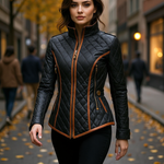 Mandy | Diamond-quilted Padded Jacket