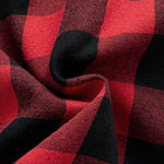 Teddy Lined Plaid Hooded Shirt