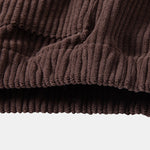 3 Pieces Corduroy Hoodie With Kangaroo Pocket