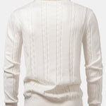 Long Sleeve Twist Knit Polo Shirt