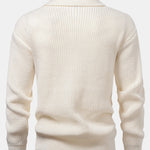 Long Sleeve Textured Knit Polo Shirt