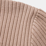 Ribbed Henley Neck Sweater