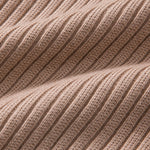 Ribbed Henley Neck Sweater