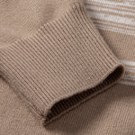 Horizontal Stripe Pattern Crew Neck Sweater