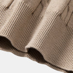Long Sleeve Twist Knit Polo Shirt