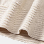 Long Sleeve Stripe Knit Polo Shirt