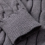 Twist Jacquard Quarter Zip Sweater