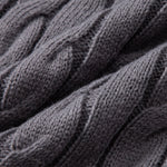 Twist Jacquard Quarter Zip Sweater