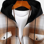 Fleece Lined Flannel Hooded Shirt
