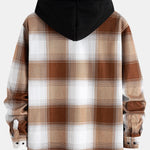 Fleece Lined Flannel Hooded Shirt