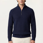 Sandron Navy Knit Zip
