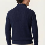 Sandron Navy Knit Zip