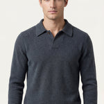 Ario Long Sleeve Polo Grey