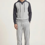 Jaquard Cashmere Tracksuit Grey