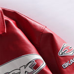 Black Air Leather Racing Jacket