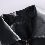 Black Air Leather Racing Jacket