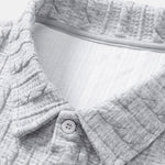 Relax Fit Twisted Jacquard Polo Sweatshirt