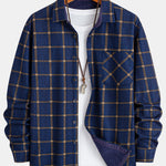 Flannel Fleece Lined Plaid Shirt