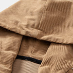 Relax Fit Corduroy Half-Zip Hooded Pullover & Straight Leg Corduroy Pants