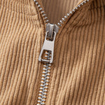 Relax Fit Corduroy Half-Zip Hooded Pullover & Straight Leg Corduroy Pants
