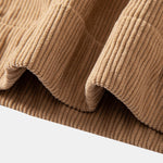Relax Fit Corduroy Half-Zip Hooded Pullover & Straight Leg Corduroy Pants