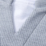 2 In 1 Waffle Notched Collar Sweatshirt & Waffle Pleated Pintuck Straight Leg Pants