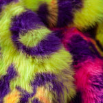 Faux Fur Colorful Leopard Hooded Vest