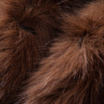 Faux Fur Notch Lapel Overcoat