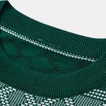 Rhombus Geometry Knitted Sweater T-Shirt