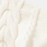 Heavyweight Twist Jacquard Crew Neck Sweater