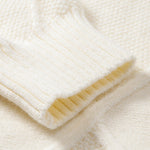 Heavyweight Twist Jacquard Crew Neck Sweater