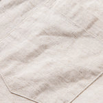 Long Sleeve Linen Cotton Blend Shirt With Pocket