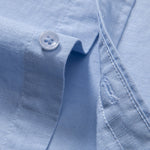 Long Sleeve Linen Cotton Blend Shirt With Pocket