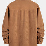 Teddy Lined Corduroy Button Up Overshirt