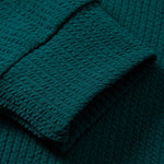 Ribbed Textured Crew Neck Sweatshirt