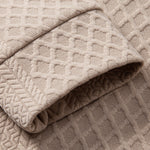 Long Sleeve Geometric Jacquard Polo Shirt