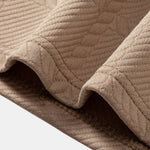 Long Sleeve Plaid Jacquard Polo Shirt