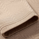 Long Sleeve Plaid Jacquard Polo Shirt