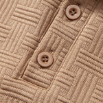 Long Sleeve Stripe Polo Shirt