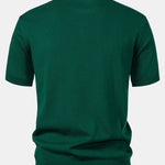Stripe Jacquard Knit Polo Shirt & Slim Fit Tapered Trousers