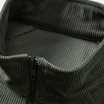 Quarter Zip Corduroy Raglan Sleeve Sweatshirt