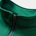 Relax Fit Black Cat Print Quarter Zip Sweatshirt