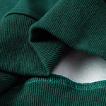 Relax Fit Color Block Polo Collar Sweatshirt