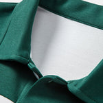 Relax Fit Los Angeles Print Color Block Polo Sweatshirt