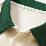 Relax Fit Milano Print Contrast Polo Sweatshirt & Slit Hem Stripe Pants