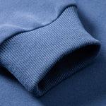 Contrast Polo Collar Sweatshirt