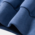 Contrast Polo Collar Sweatshirt