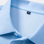 Solid Polo Collar Sweatshirt