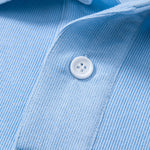 Solid Polo Collar Sweatshirt