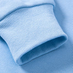 Solid Polo Collar Sweatshirt